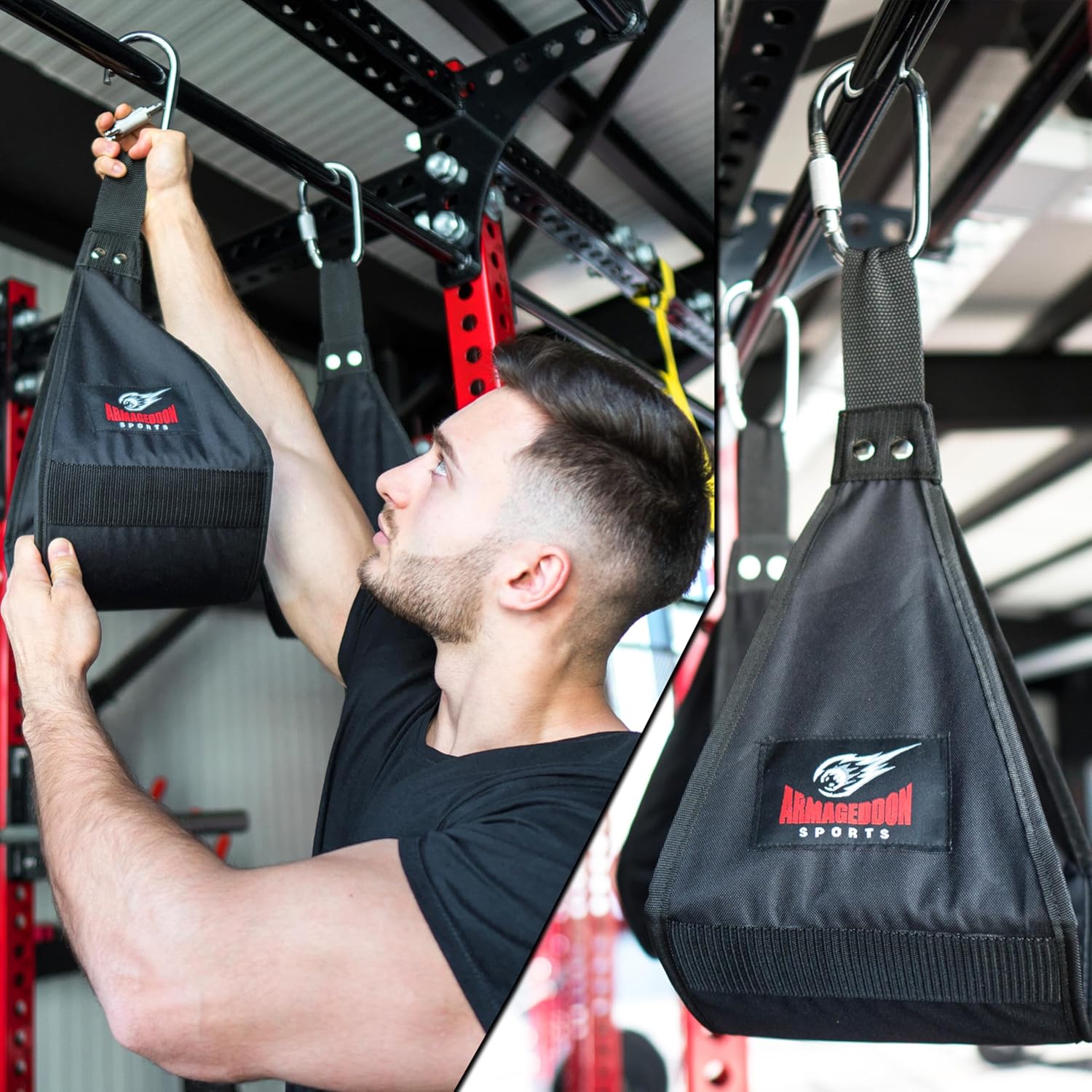 Premium Ab Slings Straps - Rip-Resistant Heavy Duty Pair for Pull Up Bar Hanging Leg Raiser Fitness - Ab Exercise Equipment, Superb Arm Padding for Abdominal Training Workout Equipment - Image 6