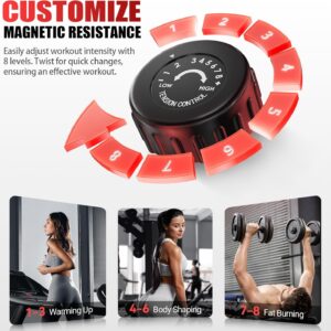 Elliptical Machine, Elliptical Exercise Machine for Home with Hyper-Quiet Magnetic Driving System, Elliptical Trainer with 15.5IN Stride, 350LBS Loading Capacity
