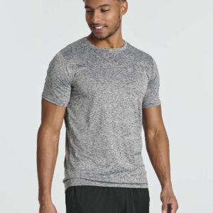 Real Essentials 5 Pack: Men’s Short Sleeve Dry Fit T-Shirts – Moisture Wicking Athletic Workout Gym Fitness Casual Tees