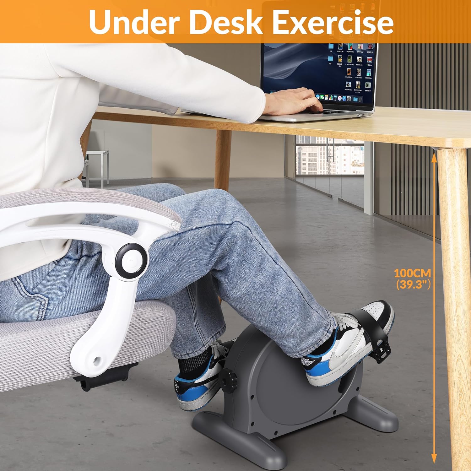 Padel Exerciser Mini Exercise Bike for Leg and Arm Cycling, Warm Up Exercise - Image 5