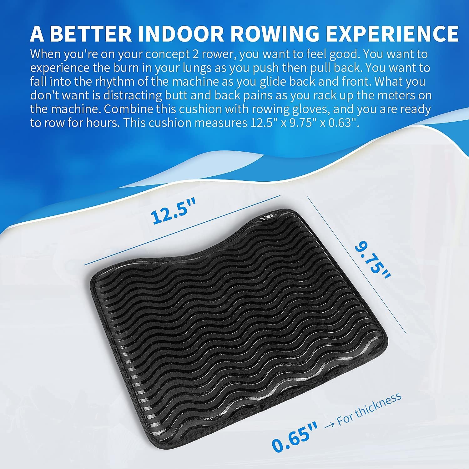 Anti Slip Rowing Machine Cushion (Designed for Concept 2 Machine) - Image 5