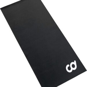 CyclingDeal High Density Trainer Floor Mat – Compatible with Indoor Exercise Stationary Bike Treadmill Elliptical Waterproof Gym Flooring Equipment – Indoor Cycle Stepper
