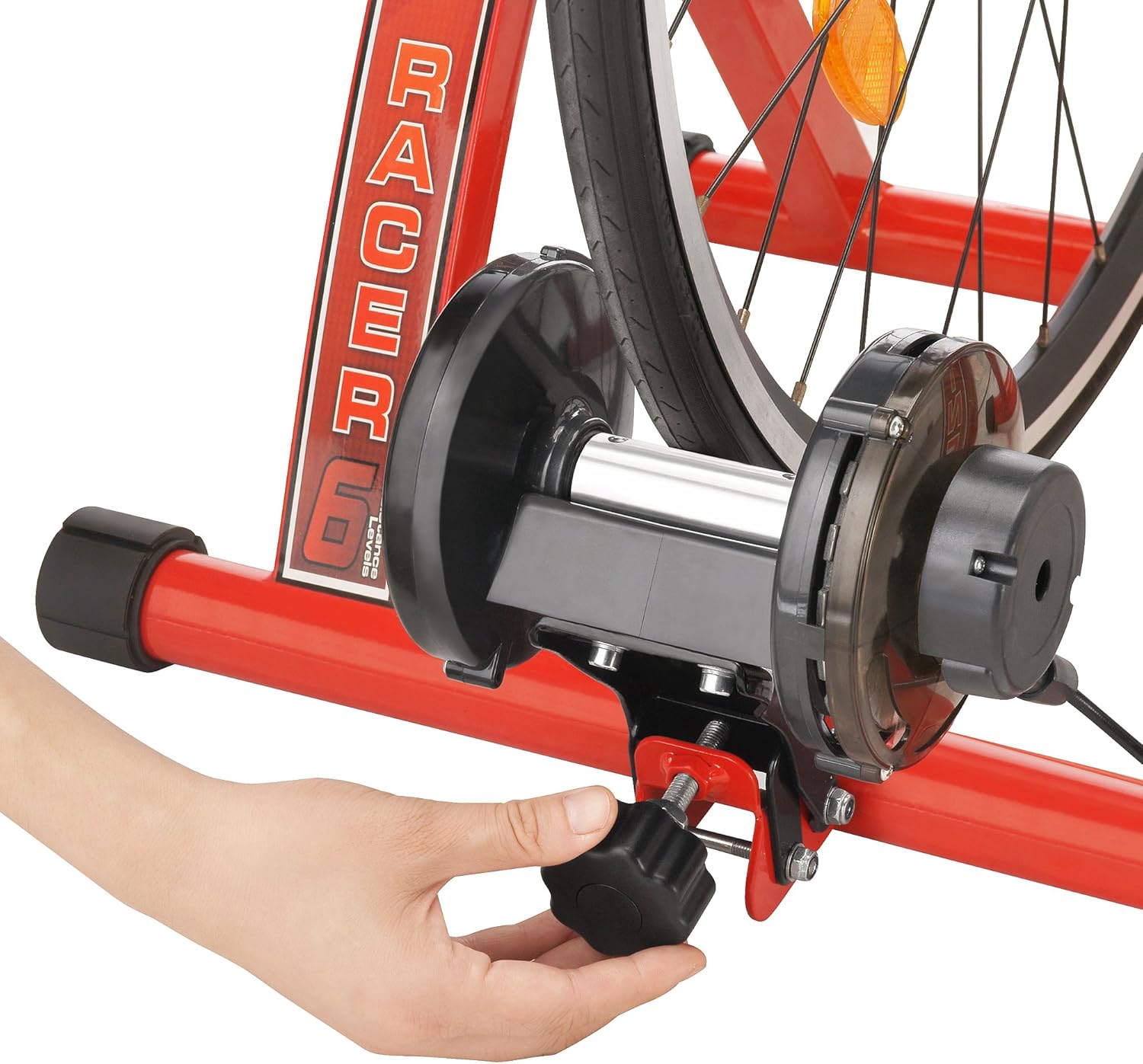 Max Racer 7 Levels of with Smooth Magnetic Resistance Bicycle Trainer Allows You to Work Out with Your Bike - Image 3