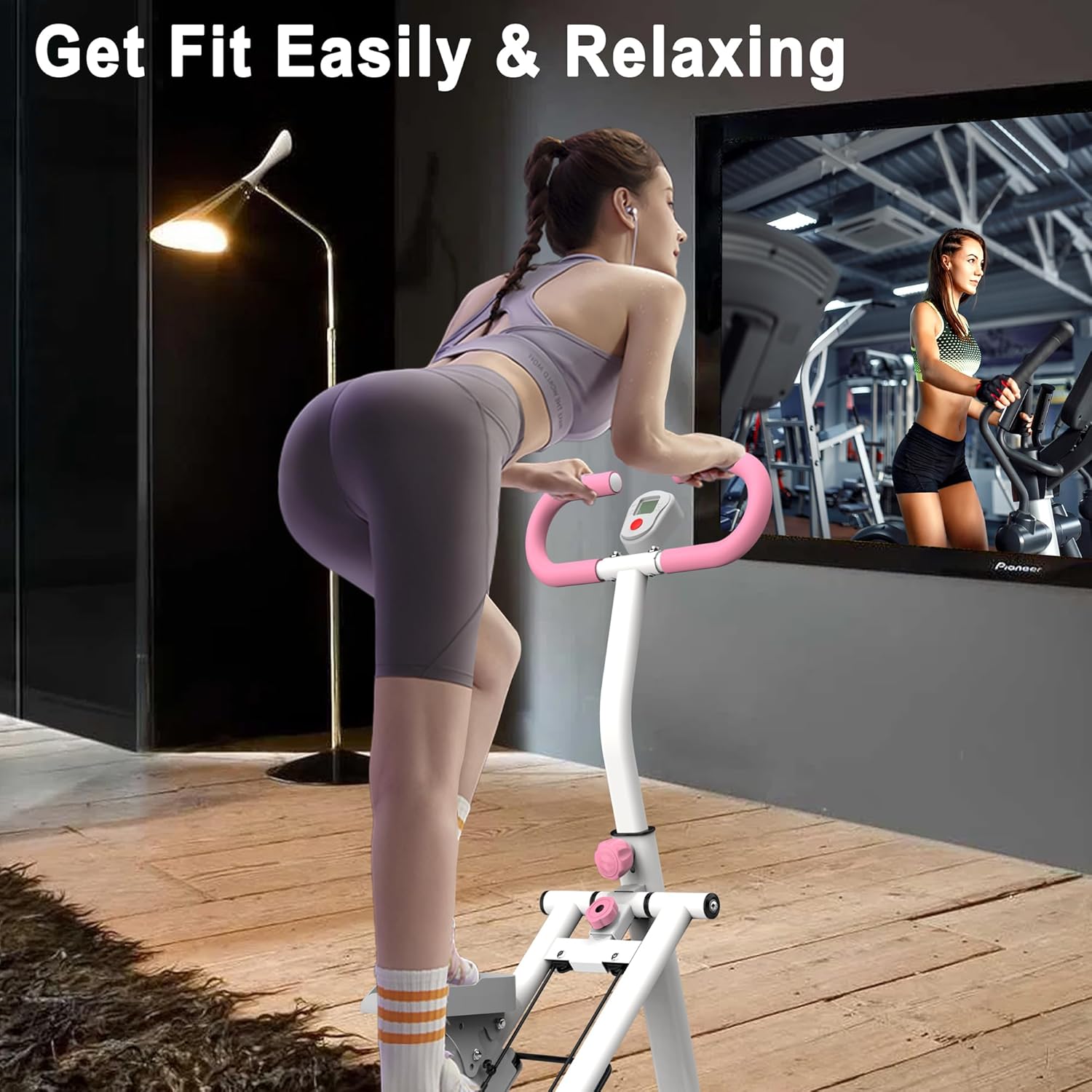 Stair Stepper for Home-Upgrade Vertical Climber Workout Machine for Full-Body Exercise Climber Fitness Equipment with Stable Frame Adjustable Handlebar - Image 5