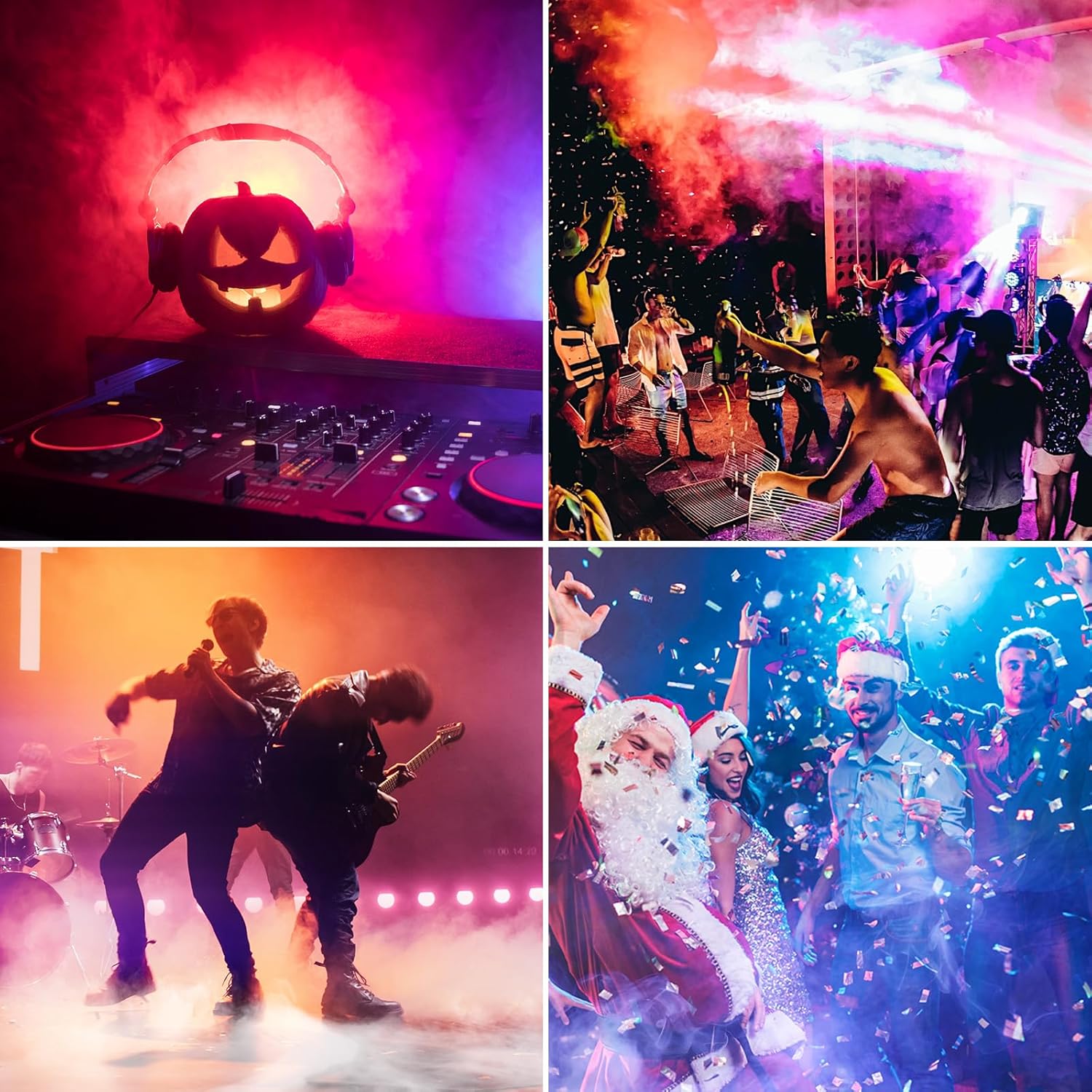 1200W Fog Machine Outdoor Indoor, 6000CFM Smoke Machine with LED Lights, Fog Machine Halloween with Wireless Remote & Auto, Fogger Machine for Wedding Party Stage Events - Image 9