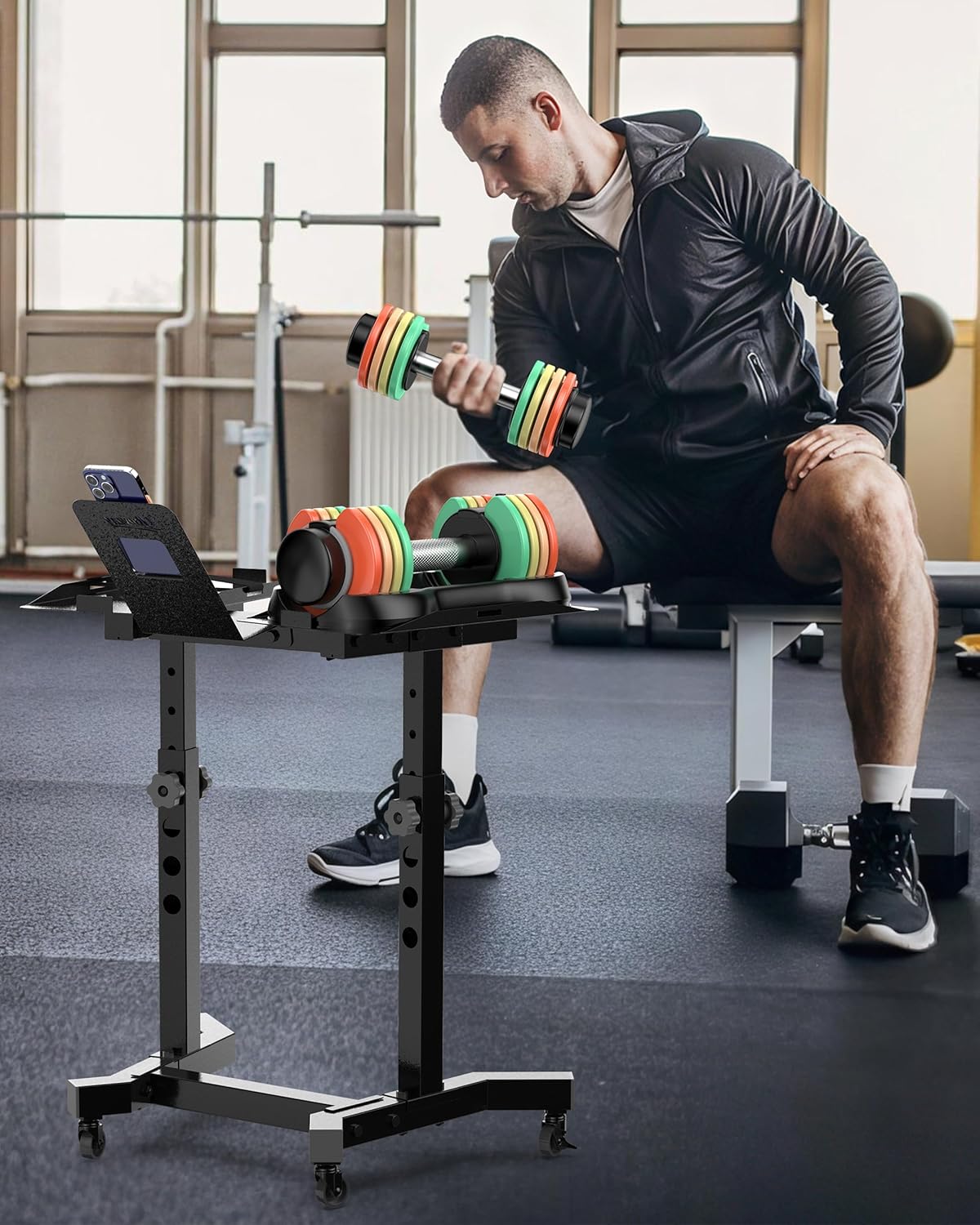 Uboway Adjustable Dumbbell Set (2.5-12.5 lbs) – Pair of Free Weights with Quick-Change Weight Plates, Non-Slip Grip & Storage Tray – Ideal for Home Gym, Strength Training, Beginners, Women & Men - Image 8