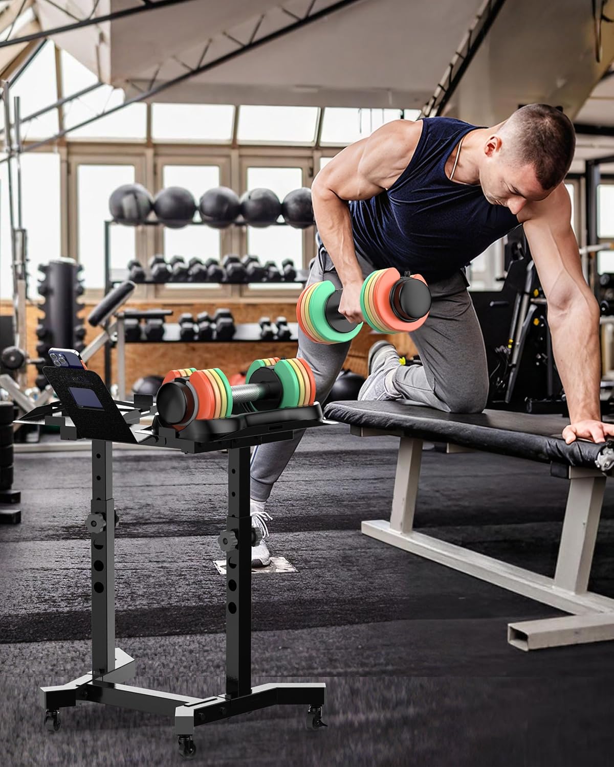 Uboway Adjustable Dumbbell Set (2.5-12.5 lbs) – Pair of Free Weights with Quick-Change Weight Plates, Non-Slip Grip & Storage Tray – Ideal for Home Gym, Strength Training, Beginners, Women & Men - Image 7