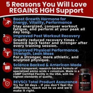 HGH Supplements for Men & Women – Regains Natural Anabolic Muscle Growth Building & Human Growth Hormone for Men, Muscle Builder for Men, Muscle Recovery Post Workout Supplement, 240 Protein Pills