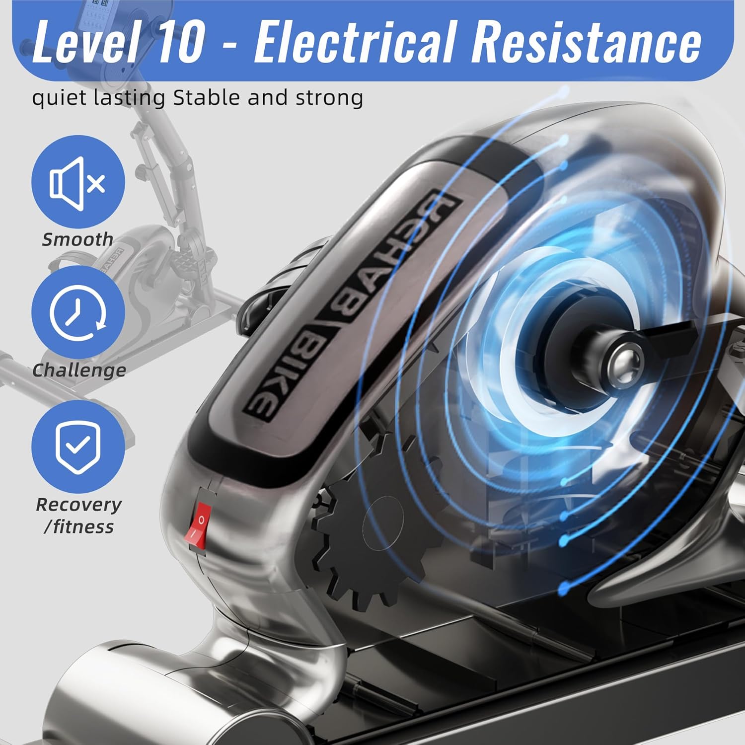 Legs Arms Electric Exercise Bike Active Passive Knee Pedal Trainer Physical Therapy Assisted Rehabilitation Home Fitness Equipment For Seniors - Image 4