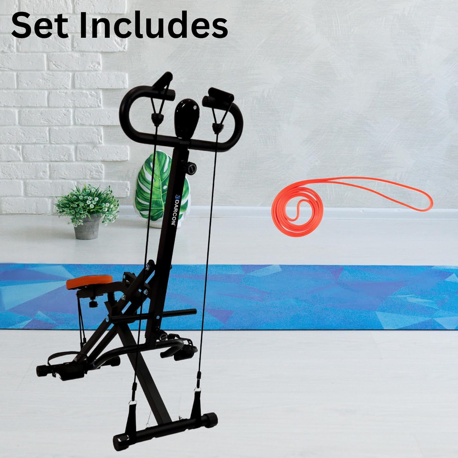 DARCON Squat Machine Exercise Equipment - Ab Rowing Machine for Home Workouts - Power Rider Row for Glutes, Legs and Full Body Workouts for Women and Men - Image 7
