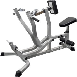Valor Fitness Seated Row Machine – Plate Loaded with Converging Arms & Multi-Grip Handles, 400 lb Capacity, 2″ Plate Adapters for Back & Chest Strength Training Home Gym Equipment