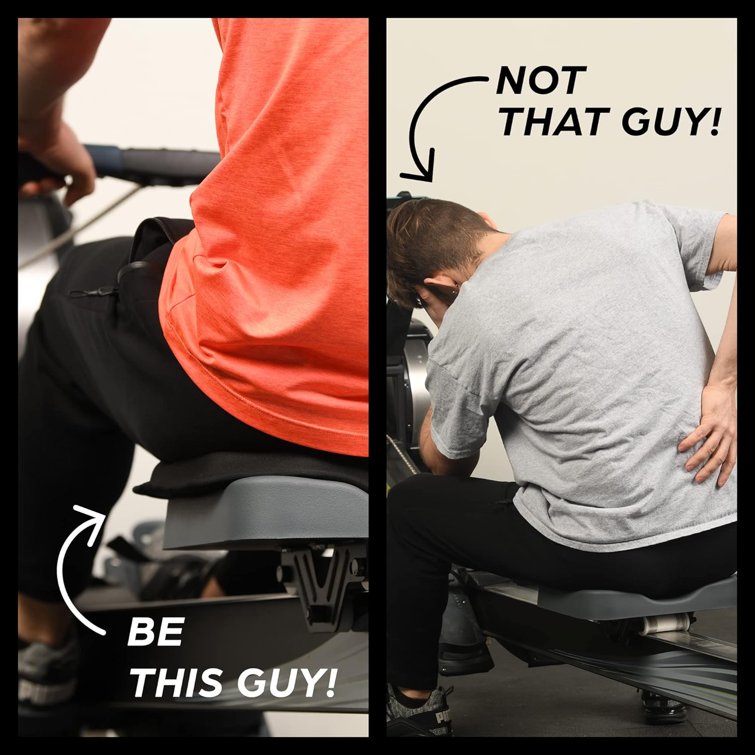 Rowing Machine Seat Cushion Compatible with Concept 2 Rower- Gel Seat Pad Also Compatible with Hydrow, Peloton and More Rowing Machines - Ideal Rower Accessories - Image 5