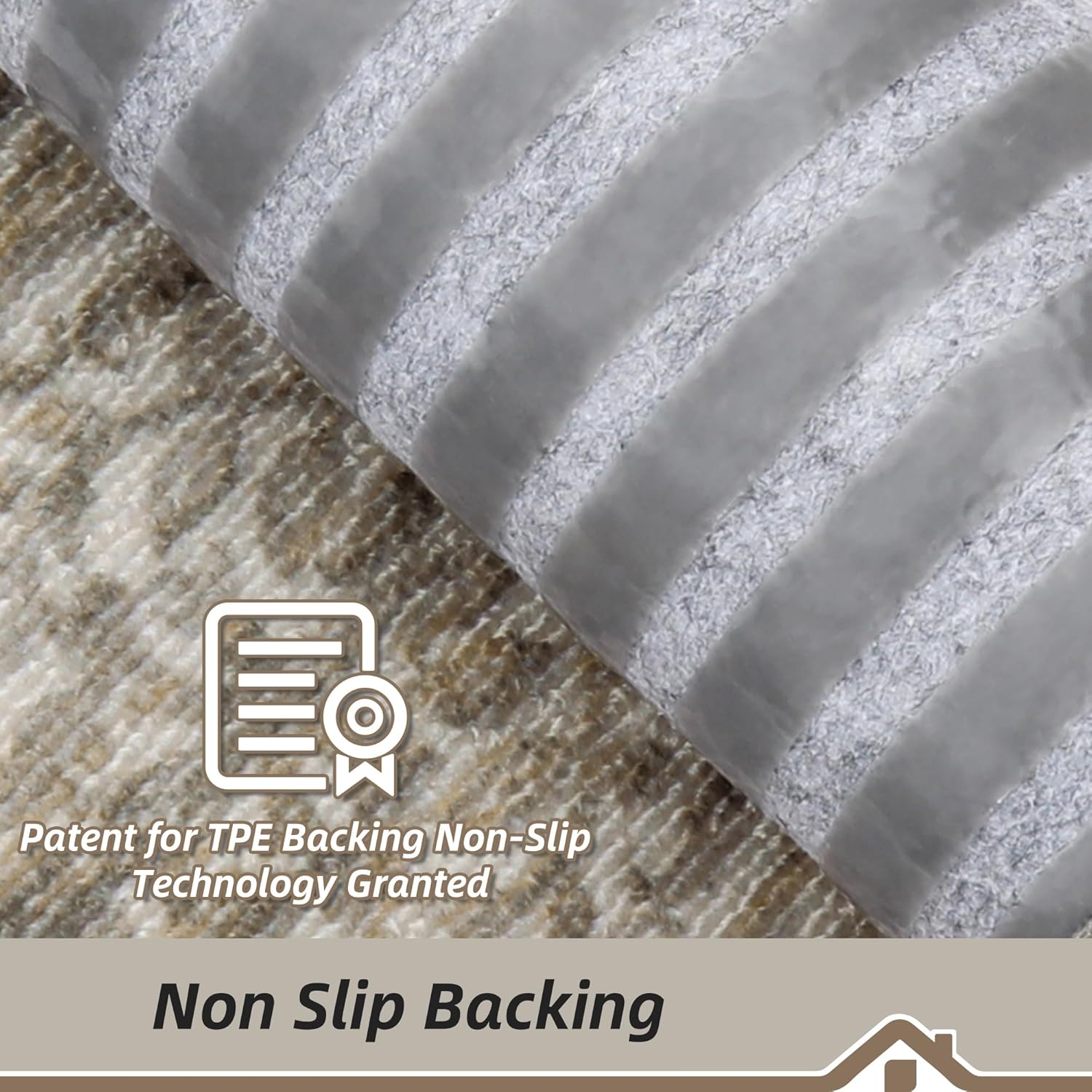 BEQHAUSE Stair Treads for Wooden Steps Non-Slip Machine Washable Carpet Stair Treads 8"X30" Soft Indoor Stair Runner for Kids Elders and Pets, 100% Polyester, TPE Backing, 15pcs, Beige/Malt Yellow - Image 3