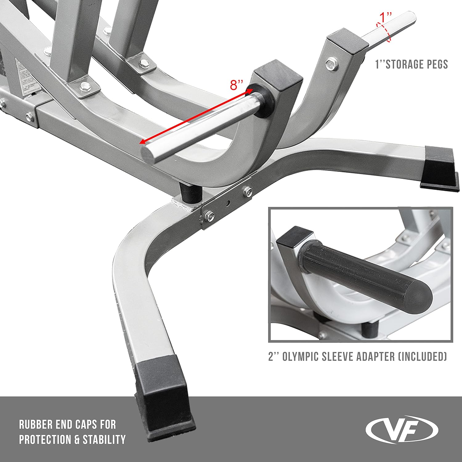 Valor Fitness Seated Row Machine – Plate Loaded with Converging Arms & Multi-Grip Handles, 400 lb Capacity, 2" Plate Adapters for Back & Chest Strength Training Home Gym Equipment - Image 7
