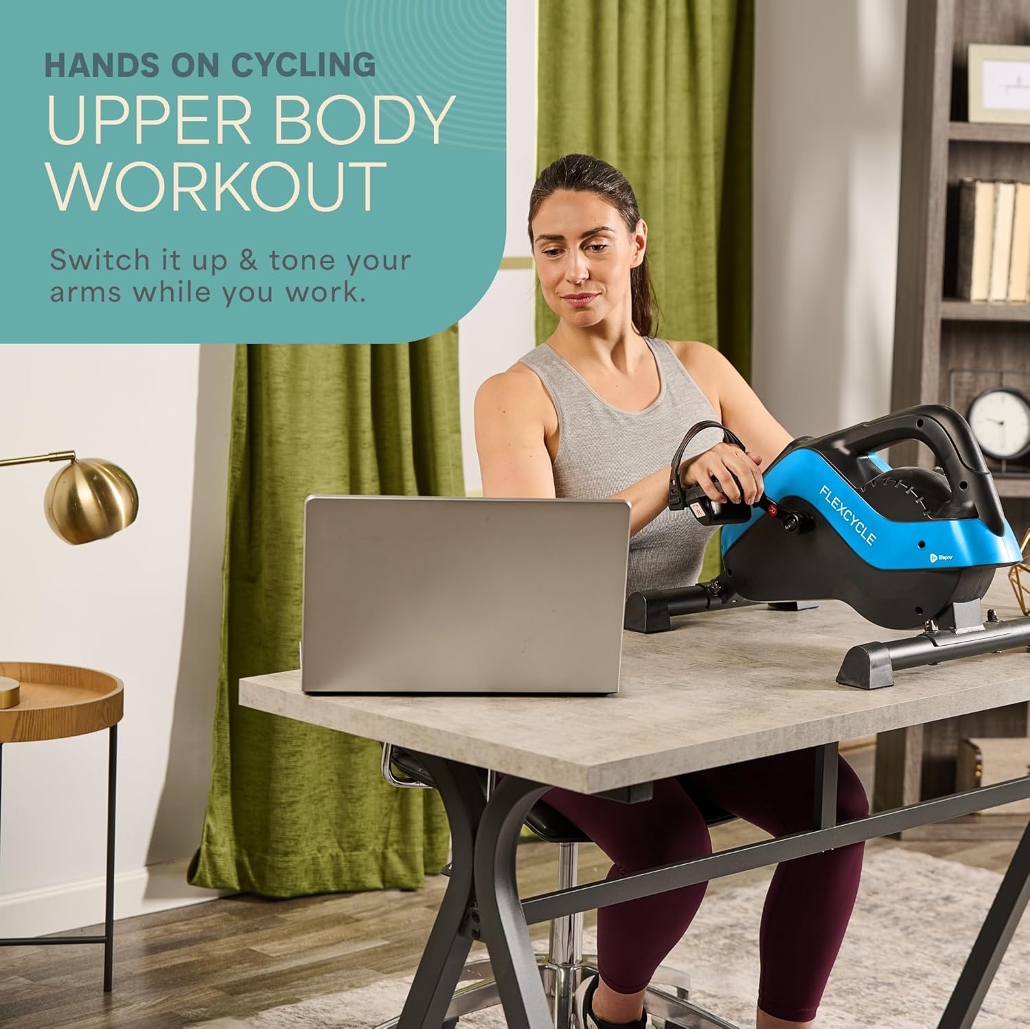 Lifepro Under Desk Elliptical Machine & Mini Bike – Quiet Desk Bike Pedal Exerciser for Seniors – Compact Under-Desk Bike & Foot Cycle Peddler – Portable Exercise Equipment for Home Office - Image 5