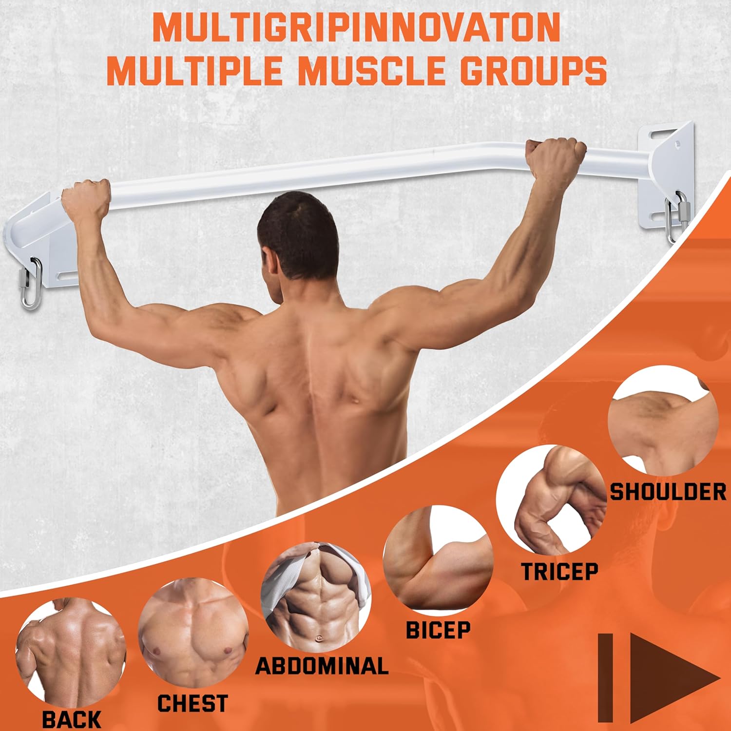 Pull Up Bar Wall Mounted-Heavy Duty Joist Mounted Pull Up Bar-Premium Strength Training Pull-Up Bars-Fast and Easy Installation for Home and Garage Use,Supports up to 600 Lbs - Image 7