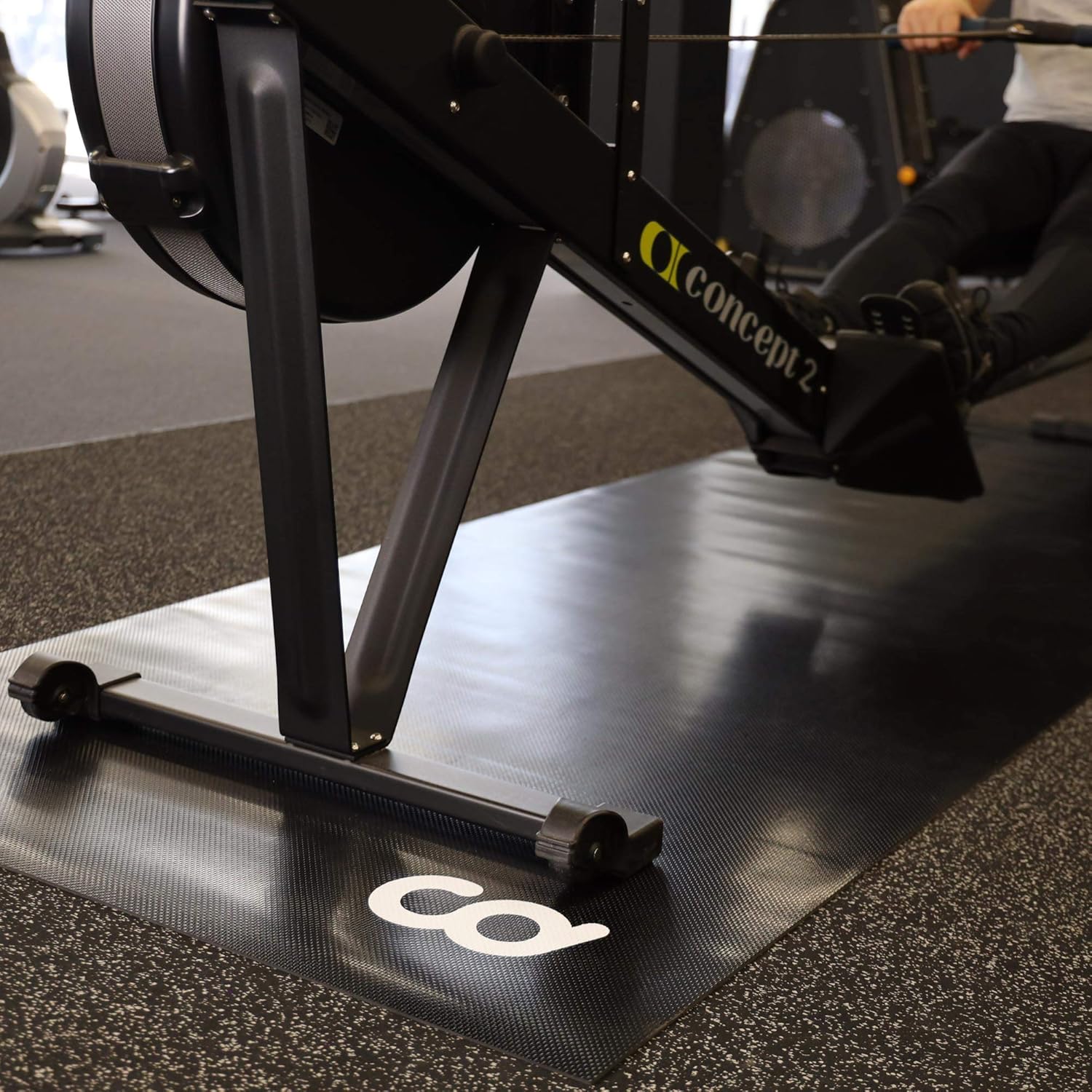 CyclingDeal High Density Trainer Floor Mat - Compatible with Indoor Exercise Stationary Bike Treadmill Elliptical Waterproof Gym Flooring Equipment - Indoor Cycle Stepper - Image 5