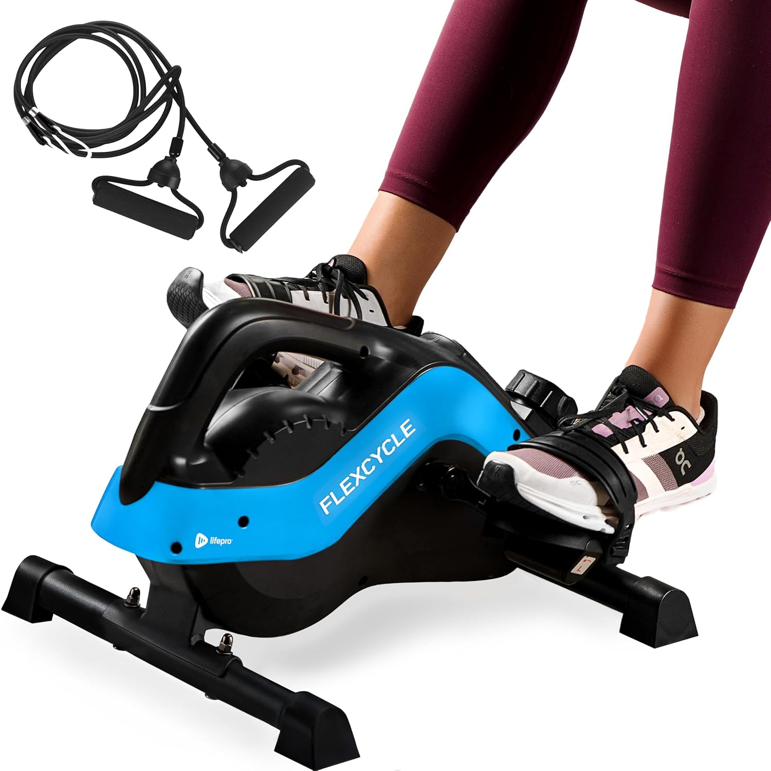 Lifepro Under Desk Elliptical Machine & Mini Bike – Quiet Desk Bike Pedal Exerciser for Seniors – Compact Under-Desk Bike & Foot Cycle Peddler – Portable Exercise Equipment for Home Office