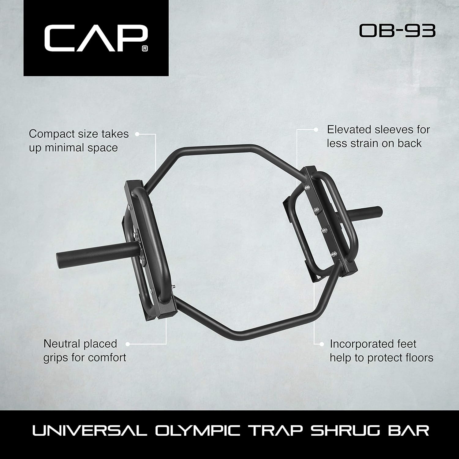 CAP Barbell Olympic Trap Bar and Shrug Bar for Deadlifts - Image 6