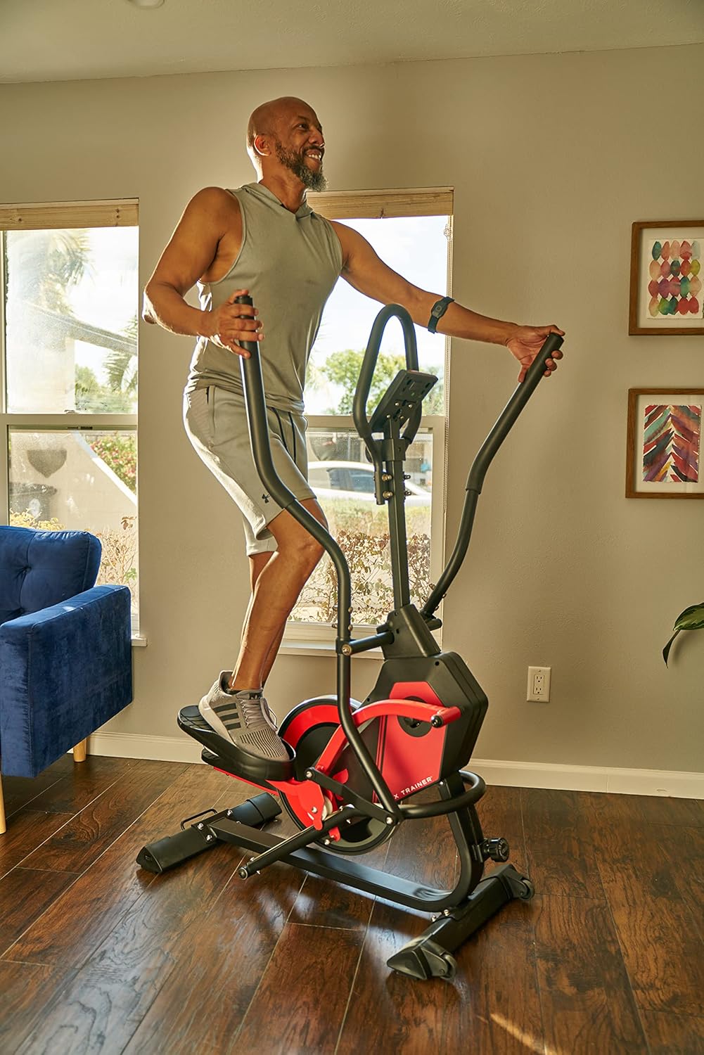 FITNATION by Echelon Flex Elliptical Trainer, red - Image 2