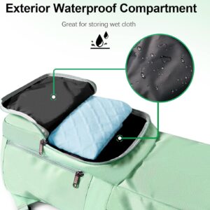 Yoga Mat Bag Carrier Side Mesh Zipper Pocket Exterior Wet Compartment Lightweight Waterproof Yoga Bag for Mat