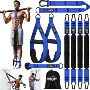 Pull Up Bands, Heavy Duty Resistance Bands with Handle, Workout Bands for Pull Up Bar, Pullup Assist Band Set for Exercise, Full Body Workout, Home Gym for Enhanced Strength, Muscle Training