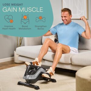 Lifepro Under Desk Elliptical Machine & Mini Bike – Quiet Desk Bike Pedal Exerciser for Seniors – Compact Under-Desk Bike & Foot Cycle Peddler – Portable Exercise Equipment for Home Office