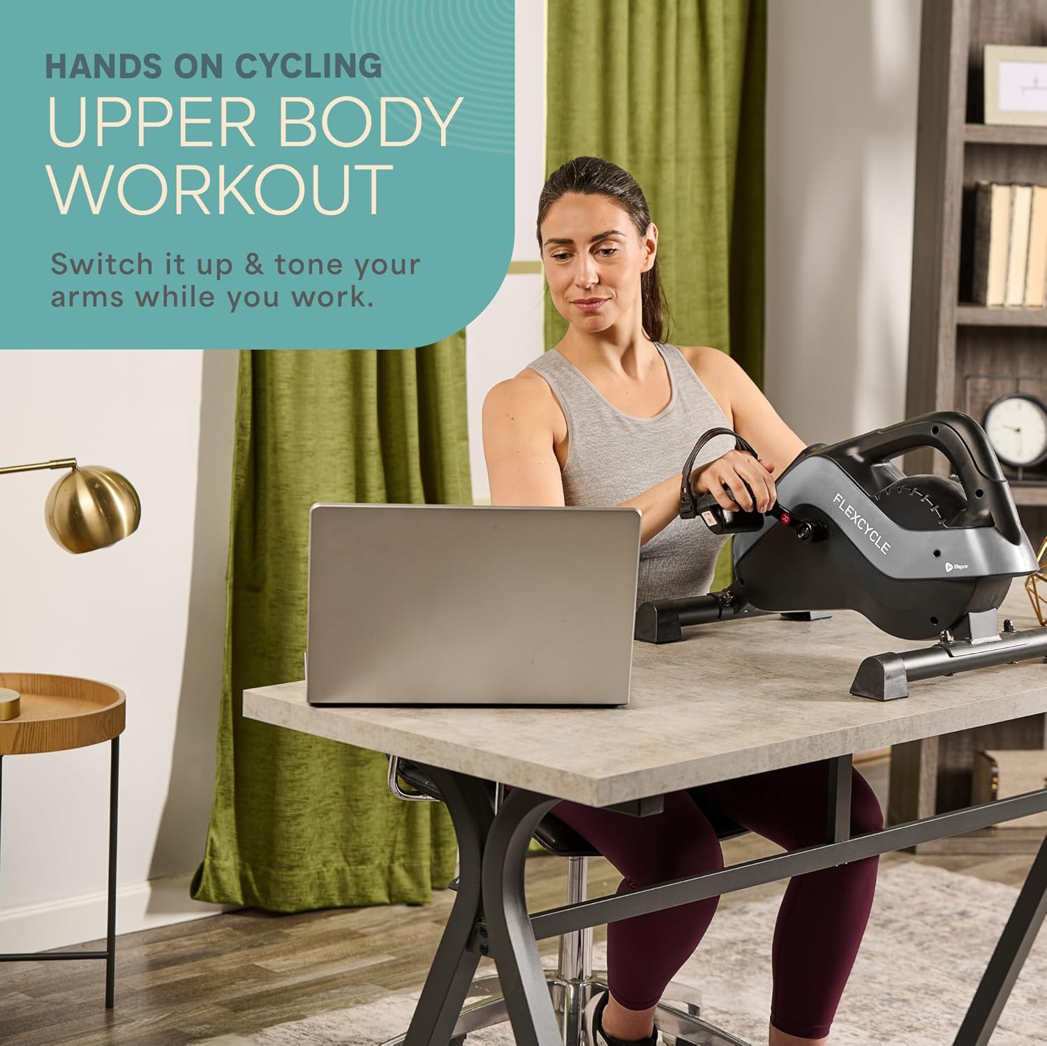 Lifepro Under Desk Elliptical Machine & Mini Bike – Quiet Desk Bike Pedal Exerciser for Seniors – Compact Under-Desk Bike & Foot Cycle Peddler – Portable Exercise Equipment for Home Office - Image 5