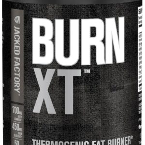 Jacked Factory Burn XT Black Thermogenic Fat Burner – Weight Loss Supplement, Appetite Suppressant, Nootropic Energy Booster | TeaCrine, Acetyl L-Carnitine, Green Tea Extract – 90 Veg Diet Pills
