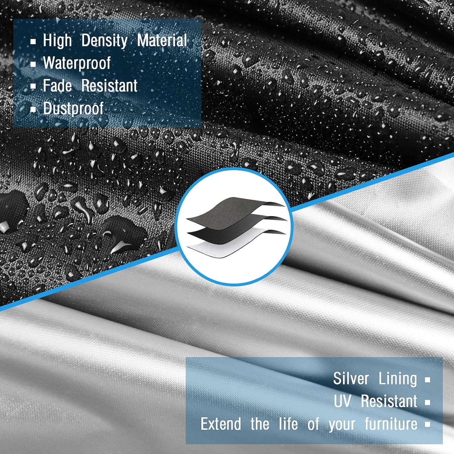 Kingling Elliptical Exercise Machine Cover - Waterproof & Dustproof Protective Cover for Home Use - Image 5