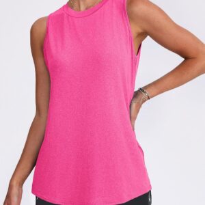 Womens Workout Tank Tops Lightweight Sleeveless Shirts for Women Loose Fit Tops for Athletic Running Tennis Yoga