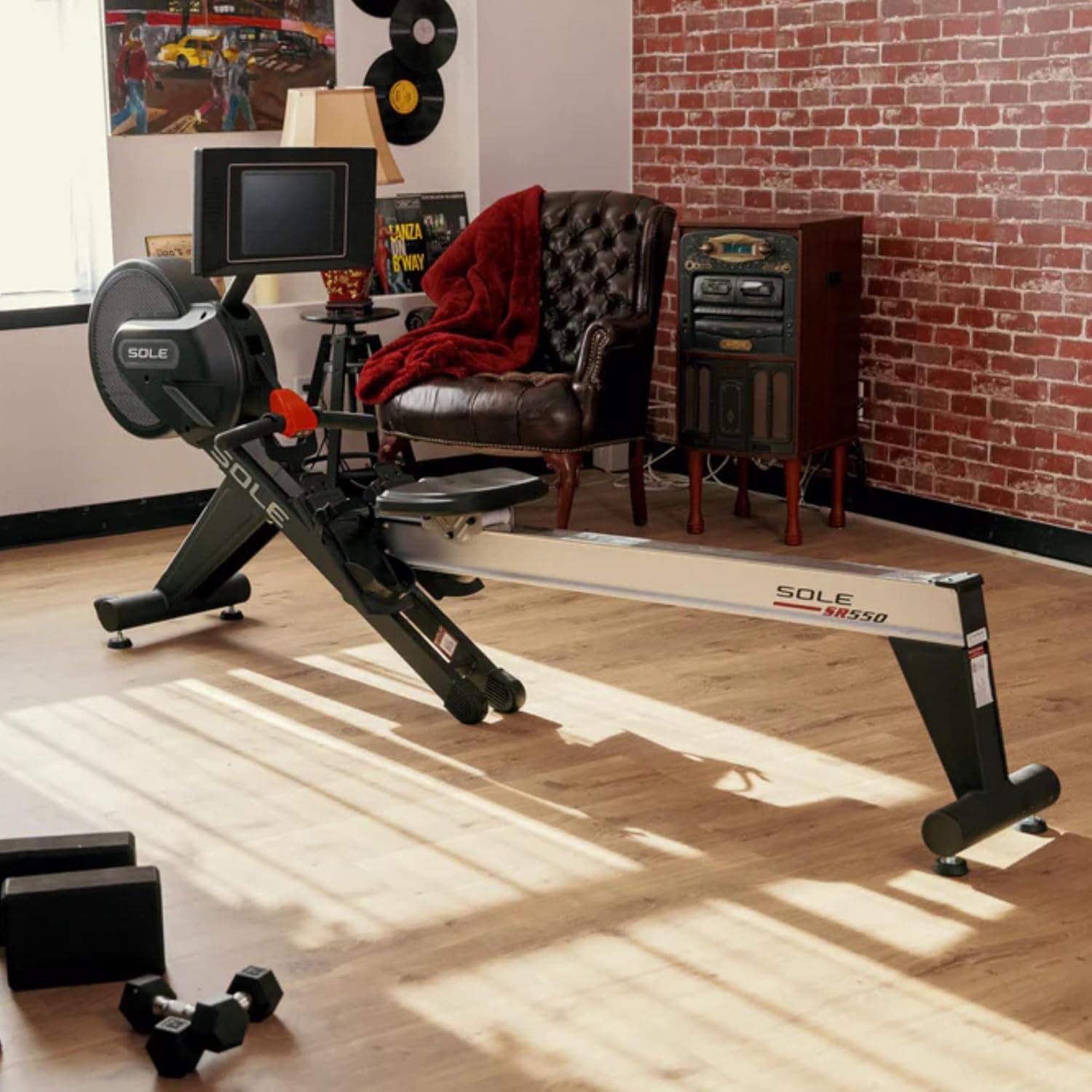 New 2023 Rowing Machine, SR550 Sole Fitness Rower, Foldable Rowing Machines for Home Use, Bluetooth, Touch Screen, Heart Monitoring, Air & Magnetic Resistance Row Machine, Rowers for at Home Exercise - Image 9