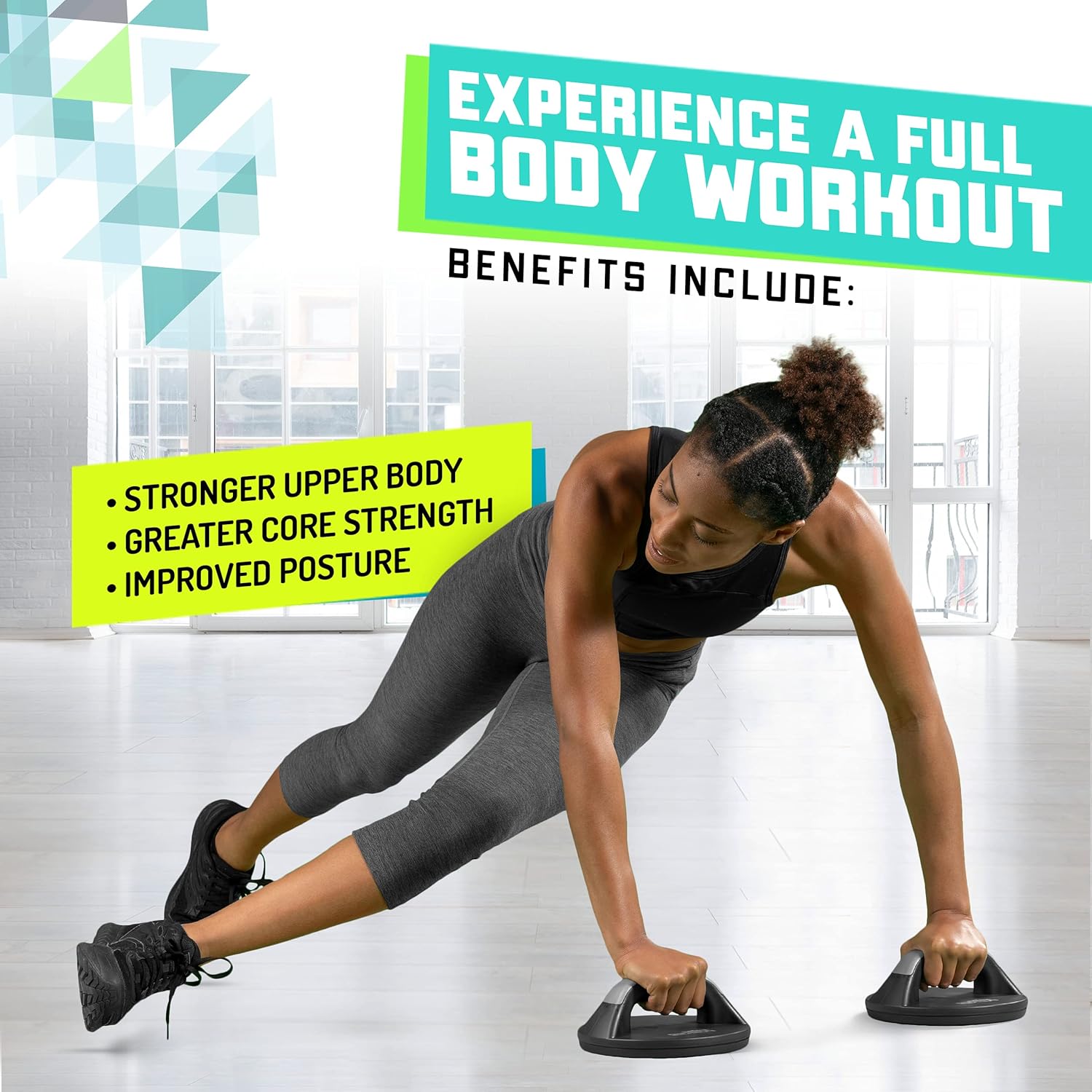 Elite Sportz Push Up Bars - You Will Feel Less Wrist Pain Than When Doing Normal Pushups. Very Sturdy and Won’t Slide Around - Image 3