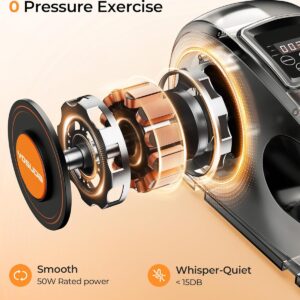 YOSUDA Under Desk Elliptical Electric,Ellipse Leg Exerciser for Seniors,Fully Assembled Seated Pedal Exerciser with Remote Control with Free Footstraps & 10 Adjustable Speeds