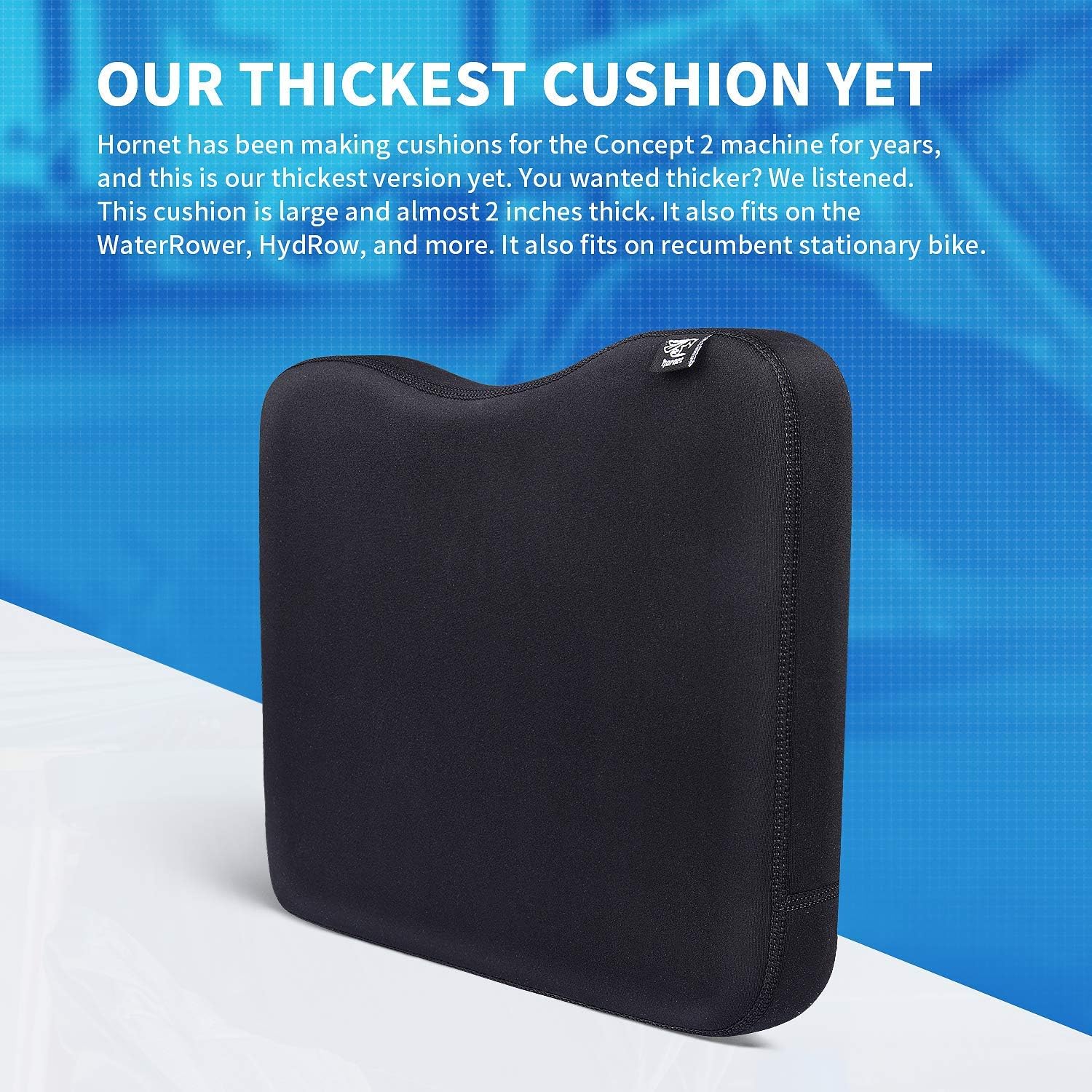 Hornet Watersports Memory Foam Cushion Made for Concept 2 Rowing Machine - Image 7