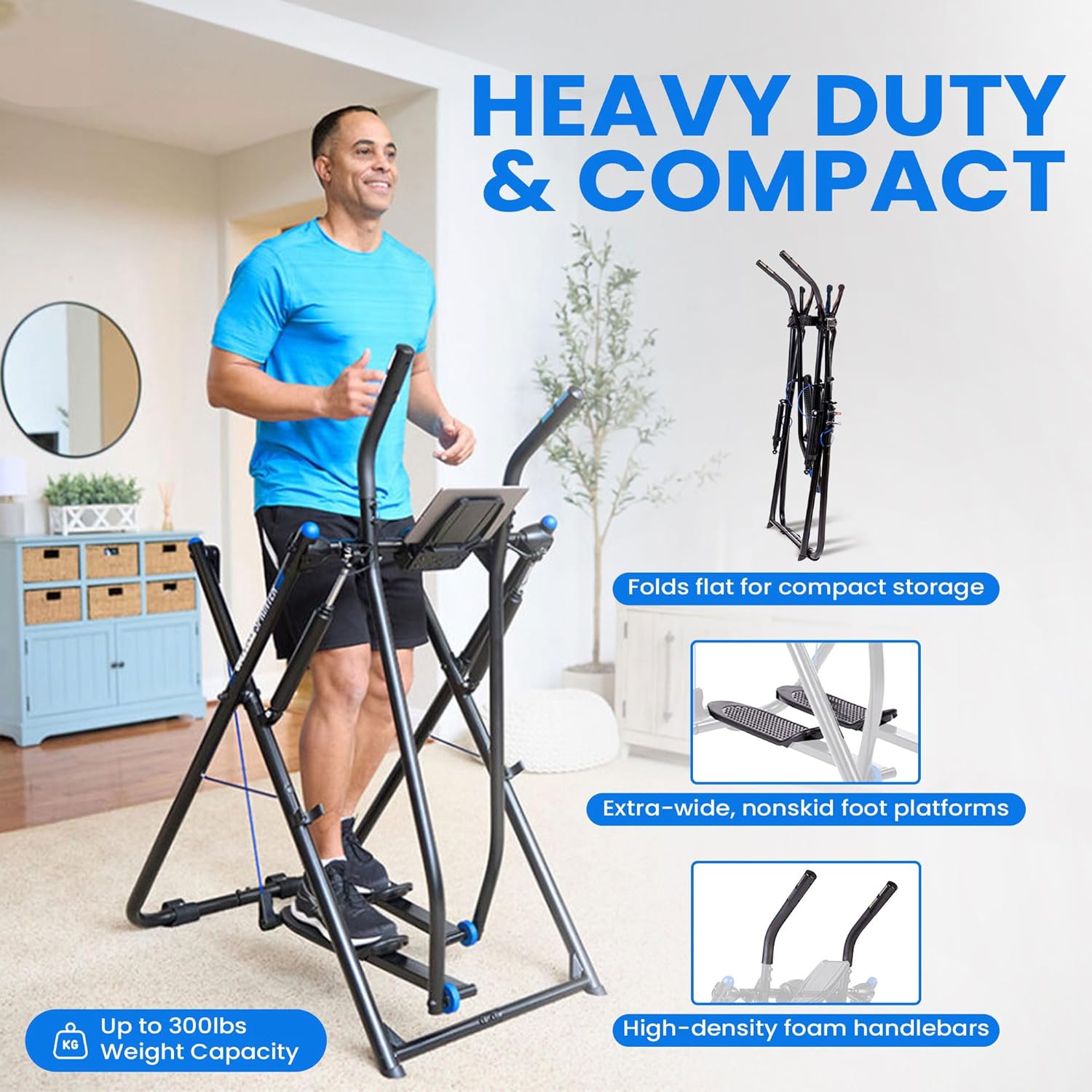 Gazelle Tony Little Total Body Fitness Workout Exercise Elliptical Glider Supports 250-300lbs with Low-Impact Design for Home Gym - Image 3
