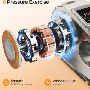 YOSUDA Under Desk Elliptical Electric,Ellipse Leg Exerciser for Seniors,Fully Assembled Seated Pedal Exerciser with Remote Control with Free Footstraps & 10 Adjustable Speeds