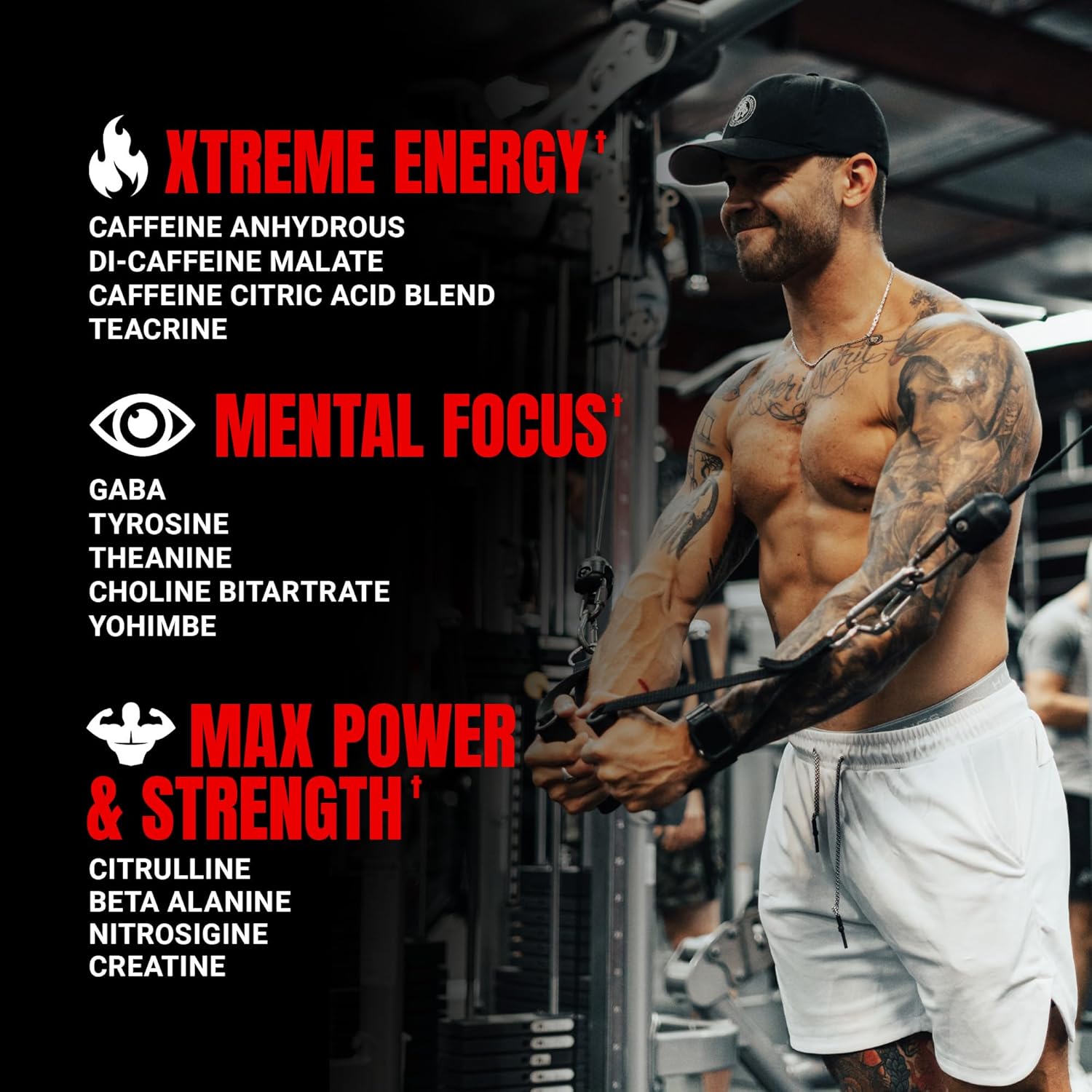 PROSUPPS Mr. Hyde Xtreme Pre Workout Powder with Creatine, Beta Alanine & Caffeine – Extreme Energy, Pumps, Focus & Performance - Fitness & Gym Supplements for Men & Women (Blue Razz, 30 Servings) - Image 3