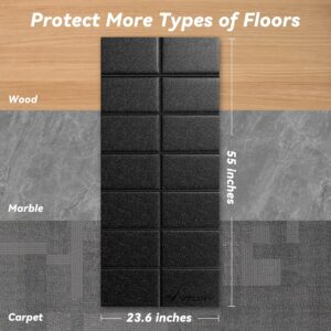 Walking Pad Mat for Carpet, Treadmill Mat for Hardwood Floors, Bike Mat Compatible with Peloton – Non-Slip Exercise Mat, Shock Absorbing & Floor Protection for Home Gym Use