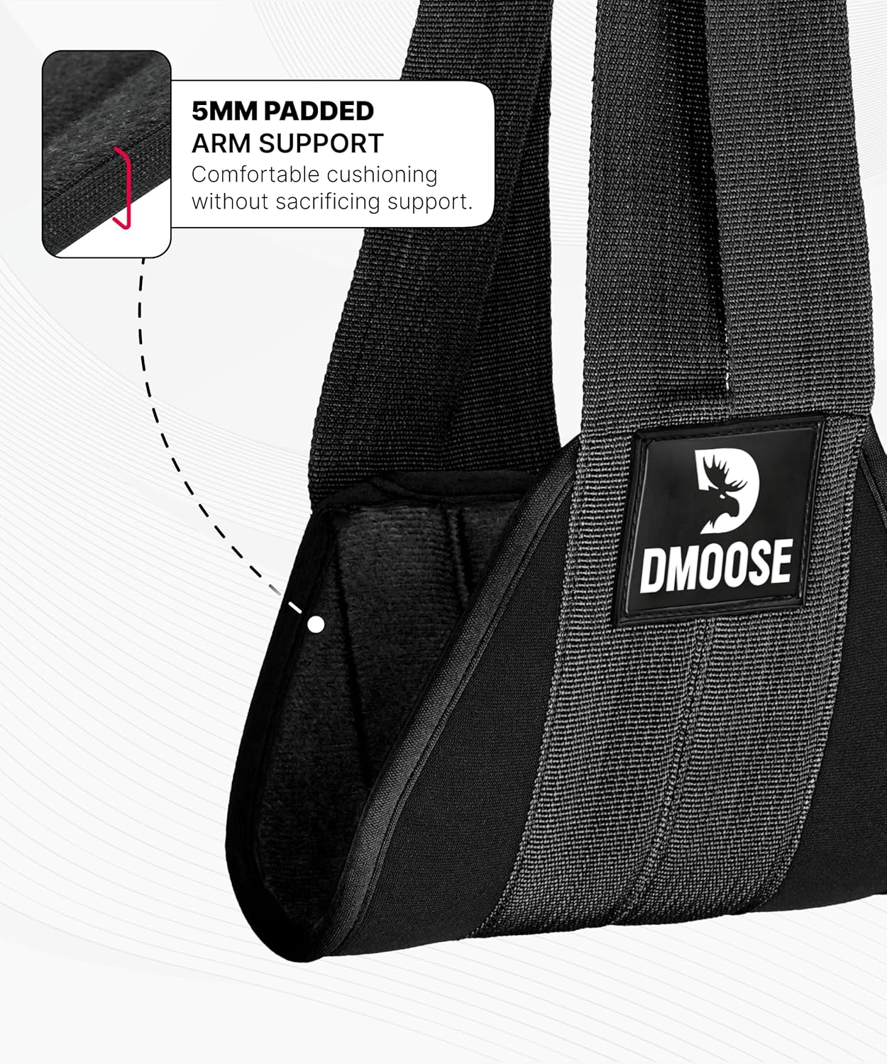 DMoose Fitness Hanging Ab Straps for Pull Up Bar & Core Strength Training - Soft Padded Exercise Straps for Ab Swing & Leg Raises, Hang Bar Strap with 2 Steel Carabiners - Abs Equipment for Home & Gym - Image 5