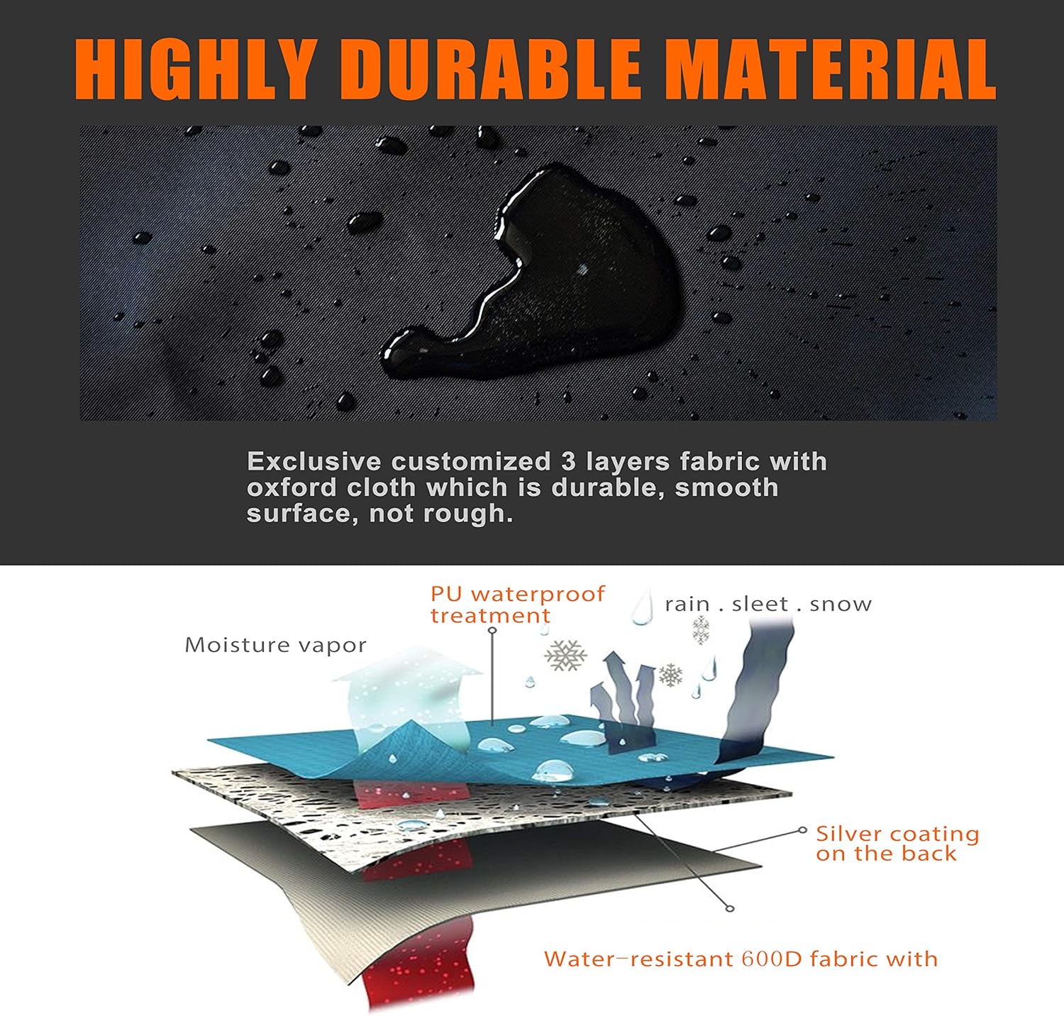 Rowing Machine Cover, Fitness Equipment Covers Protective Cover Dustproof Waterproof Cover Protective Cover and Resistant Oxford Fabric Sports Rowing Machine Protective Cover - Image 4