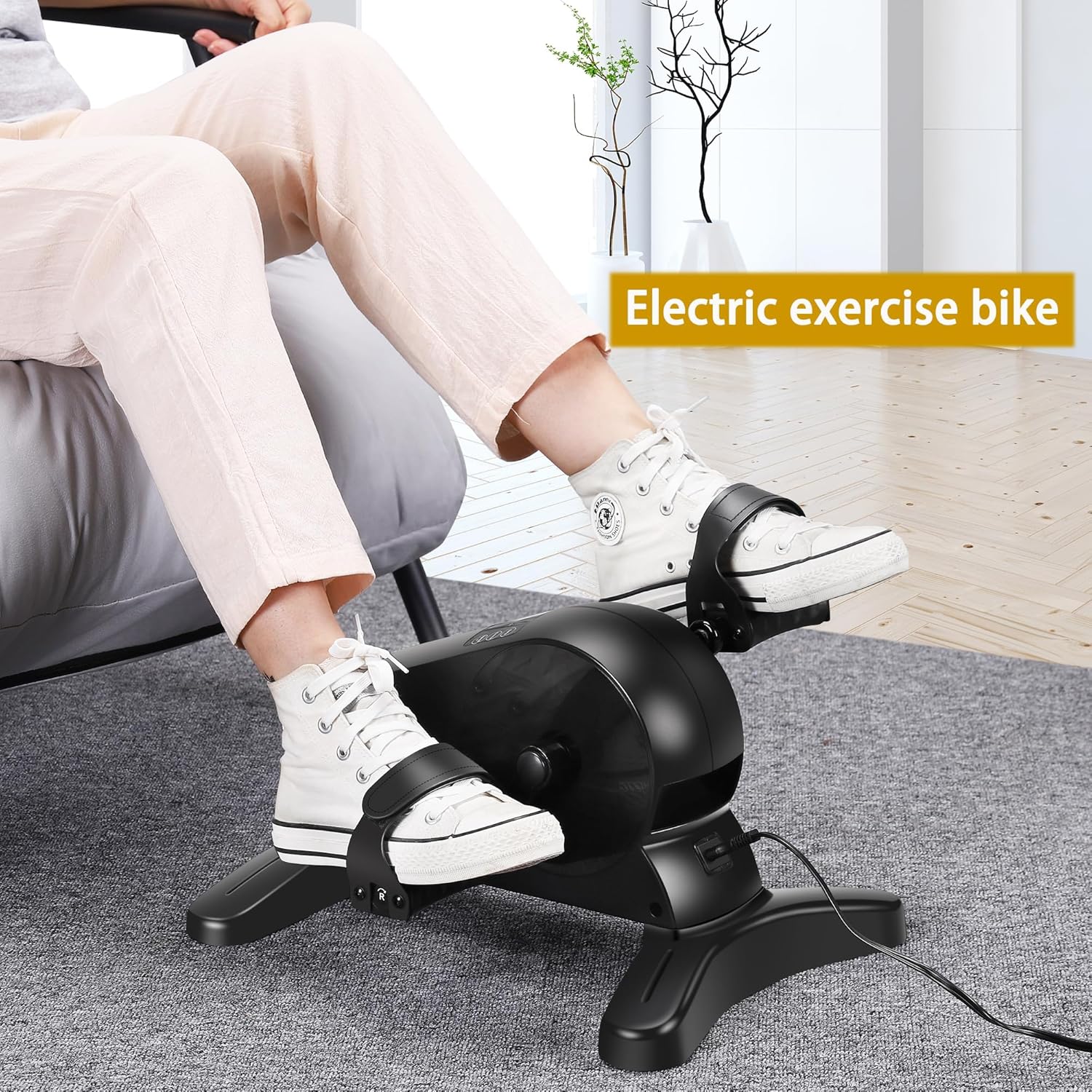 Electric Pedal Exercicser mini Motorized Exercise Bike for Leg and Arm Low Impact Exercise - Image 3
