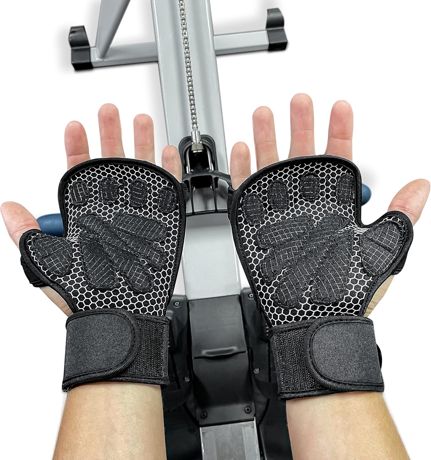 Rowing Machine Gloves - Perfect Rowing Grips for Erging, Sculling, Crew, Kayak, Canoe, Weightlifting, Gym Workouts - Image 3