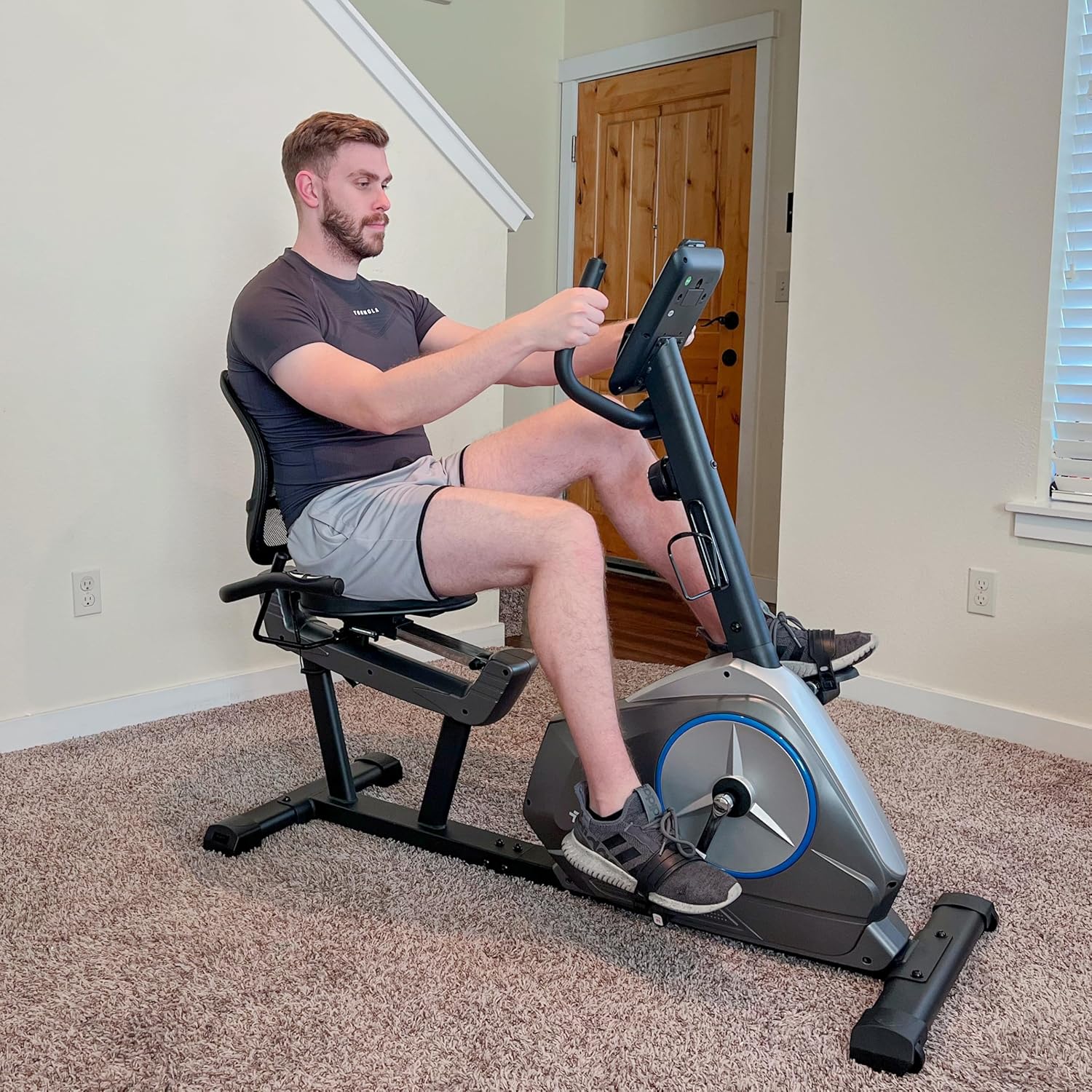 Recumbent Exercise Bike for Adult and Seniors,LUXECYCLES Stationary Bike,400 lbs Capacity,16-level Magnetic Resistance and Comfortable Adjust Seat - Image 9