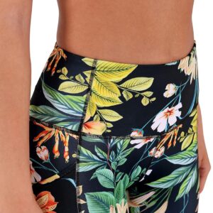 ODODOS Women’s High Waisted Yoga Capris with Pockets, Tummy Control Non See Through Workout Athletic Running Capri Leggings