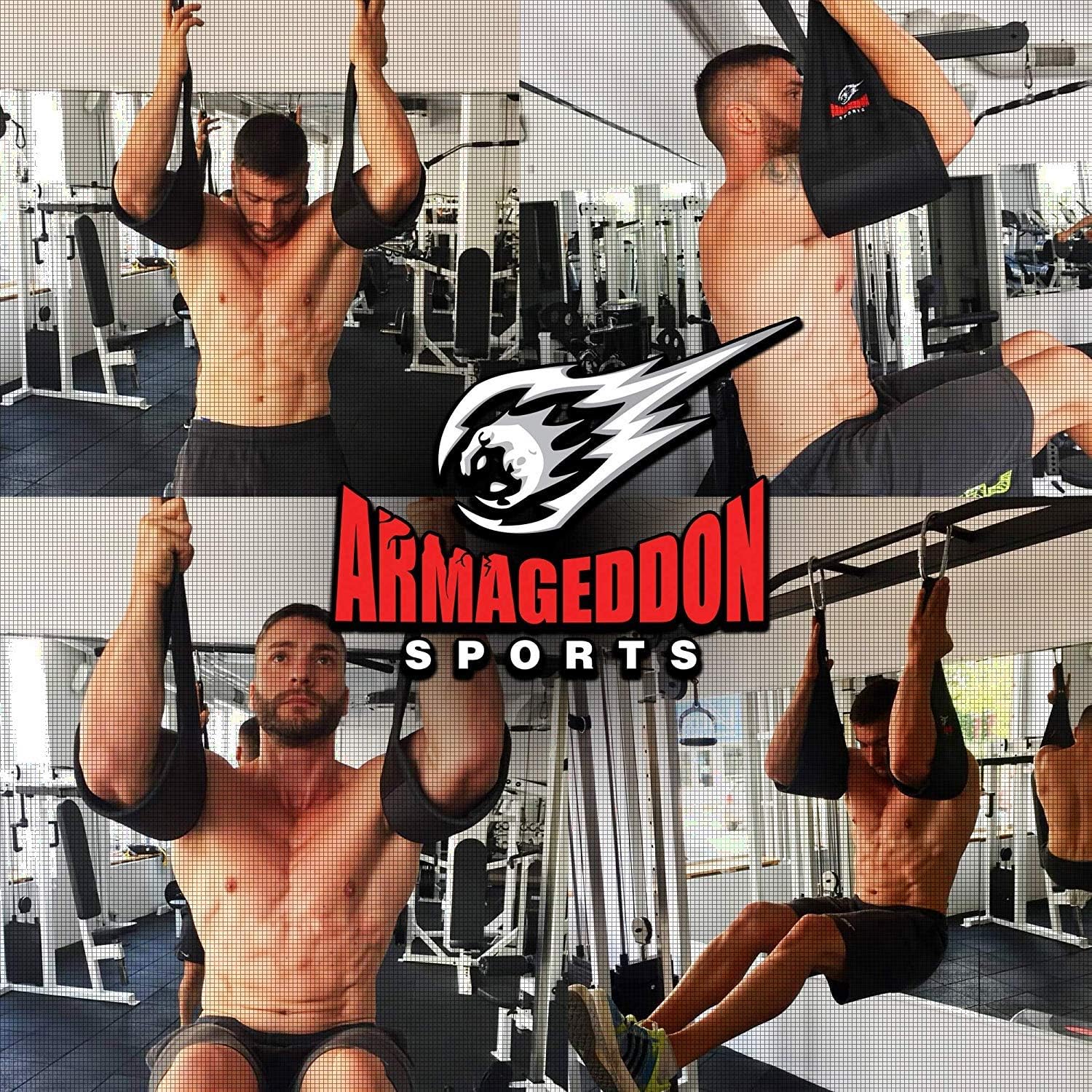 Premium Ab Slings Straps - Rip-Resistant Heavy Duty Pair for Pull Up Bar Hanging Leg Raiser Fitness - Ab Exercise Equipment, Superb Arm Padding for Abdominal Training Workout Equipment - Image 4