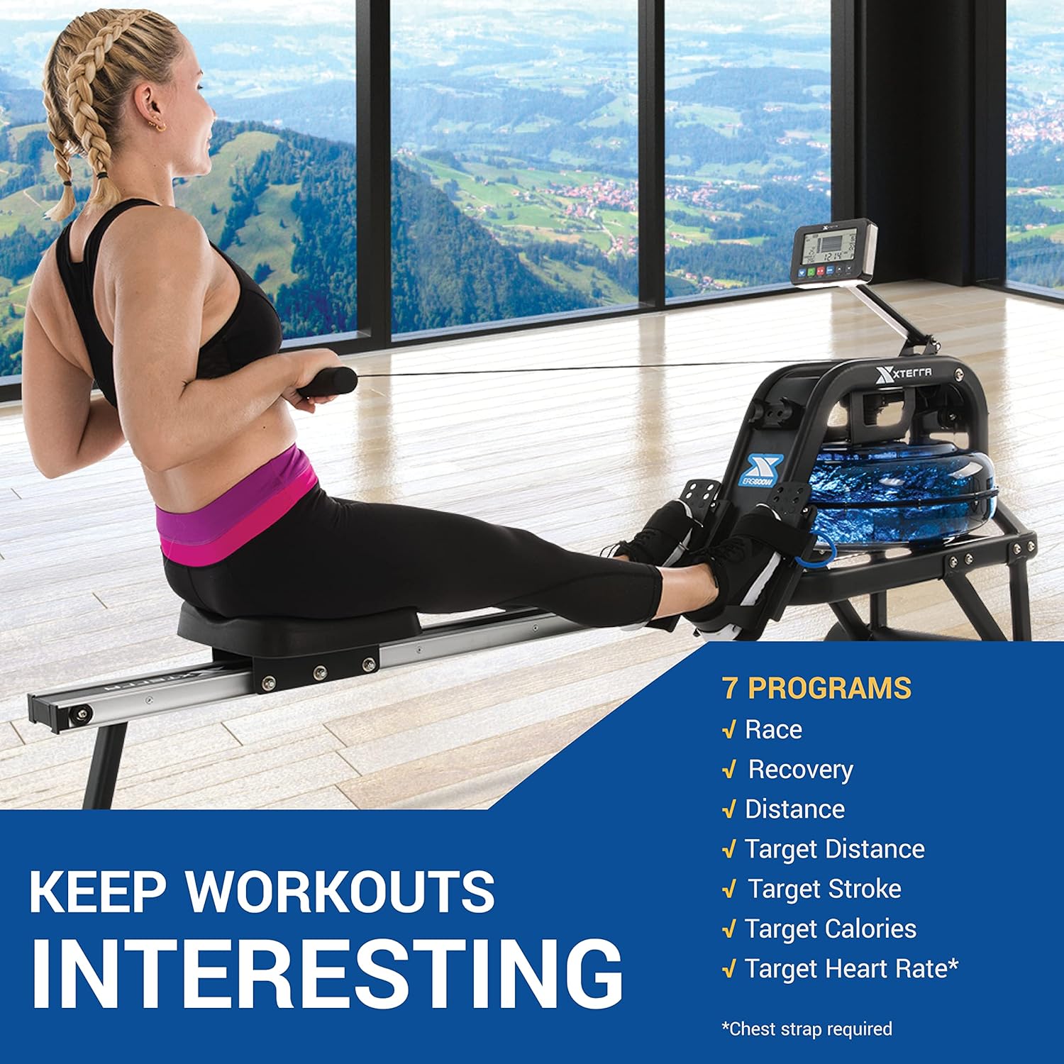 XTERRA Fitness Water Rowing Machine - Image 8