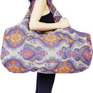 Aozora Yoga Mat Bag Large Yoga Mat Tote Sling Carrier with Pockets Fits Mats with Multi-Functional Storage Pockets Light and Durable