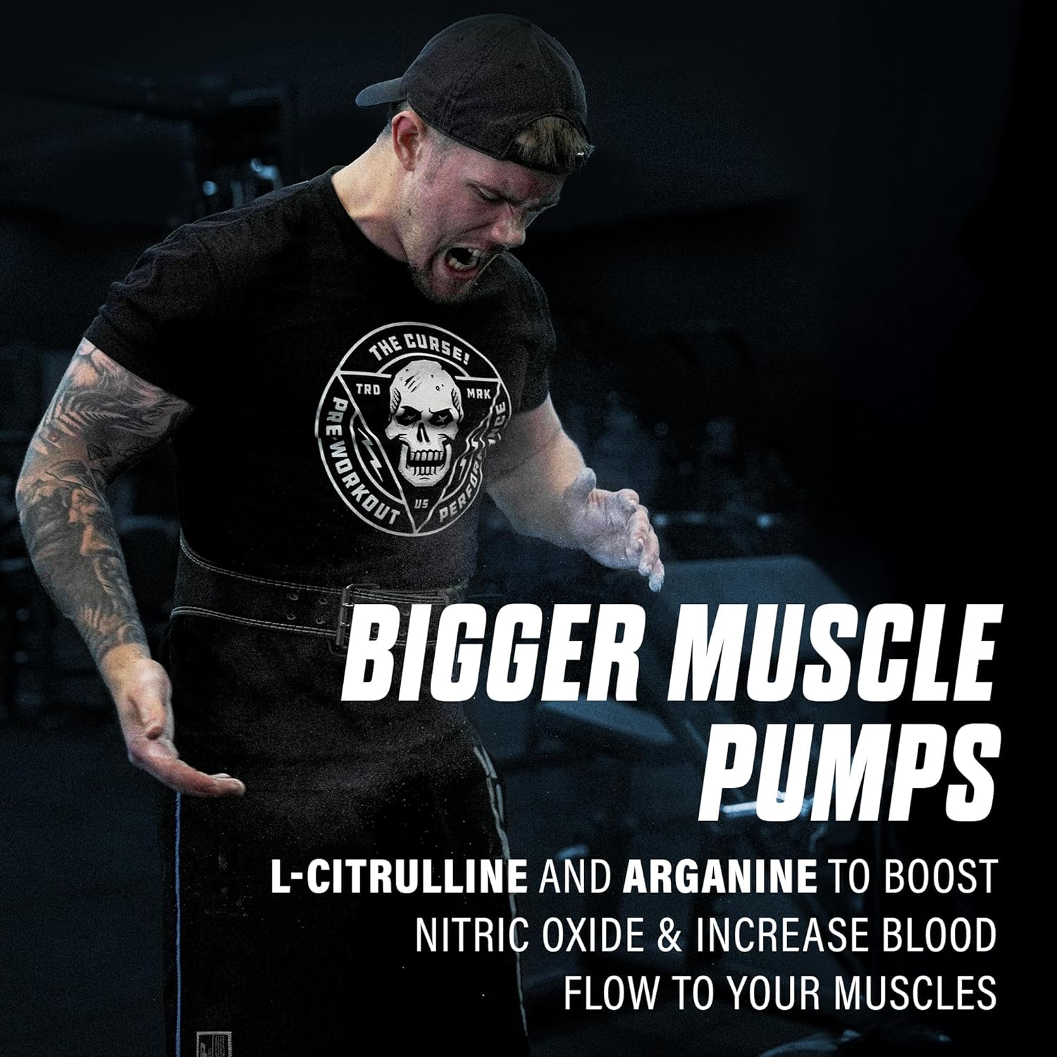 JNX SPORTS The Curse! Pump – Stim-Free Pre-Workout | Blue Raspberry 40 Serves | Caffeine-Free Pump Pre Workout, Non-Stim Nitric Oxide Preworkout for Men & Women - Image 7