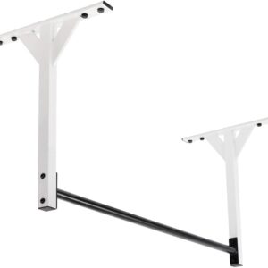 Wall or Ceiling Mount Pull Up Bar with 48” Straight Bar and 22” Risers, Double Wall Mounting Plates Fit 16” or 24” Studs and Joists by Ultimate Body Press
